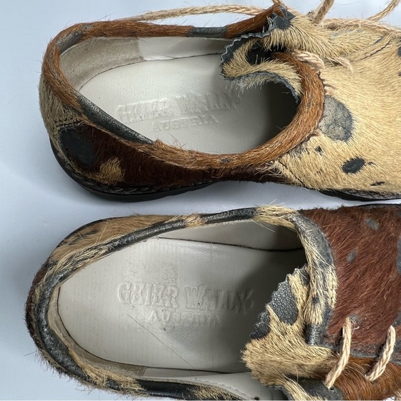 Geier Wally Calf Hair Cow Print Oxford Shoes Size 36 - Picture 8 of 13